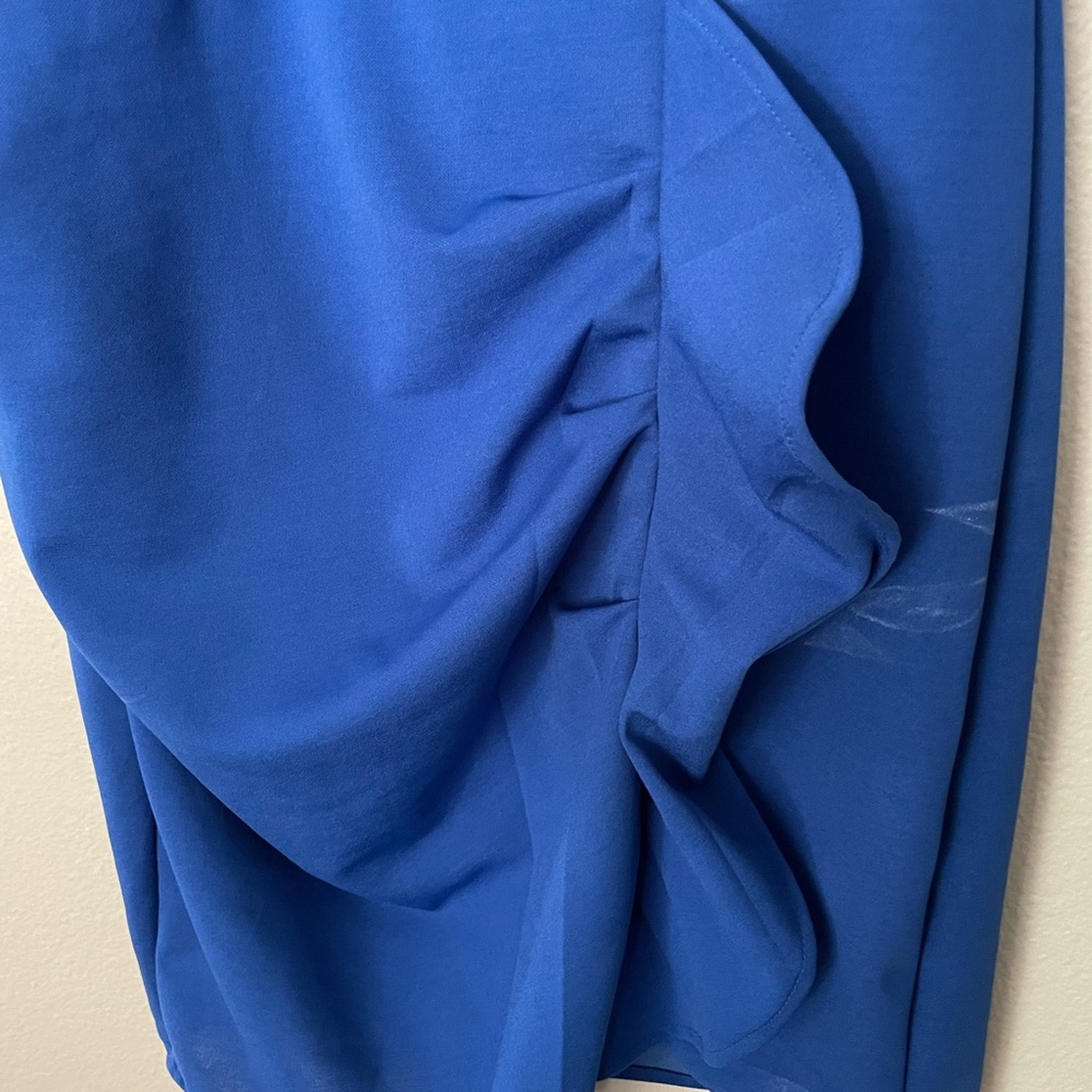 Mini Dress with side Ruffle - Picture 2 of 4
